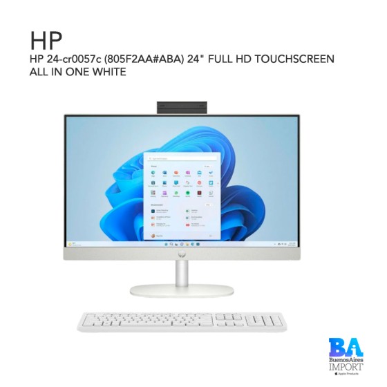 HP 24-cr0057c (805F2AA#ABA) 24" FULL HD TOUCHSCREEN ALL IN ONE WHITE