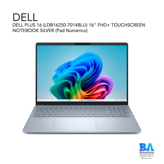DELL PLUS 16 (LDB16250-7014BLU) 16" FHD+ TOUCHSCREEN NOTEBOOK SILVER  (Pad...
