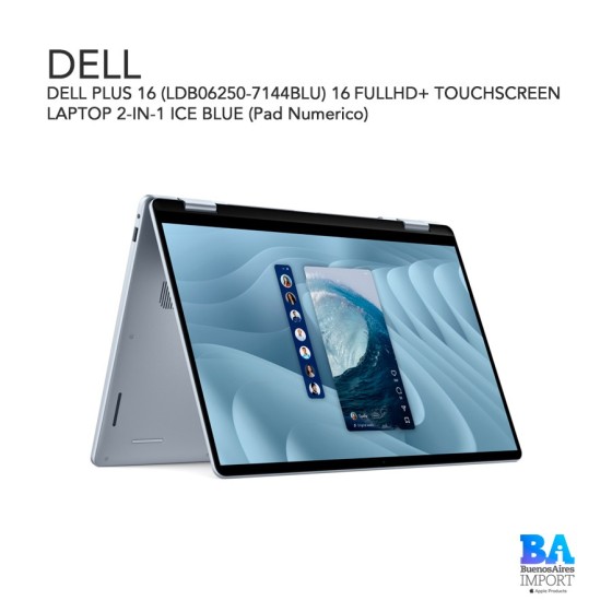 DELL PLUS 16 (LDB06250-7144BLU) 16″ FULLHD+ TOUCHSCREEN LAPTOP 2-IN-1 ICE...