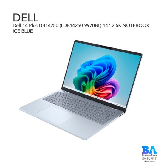 Dell 14 Plus DB14250 (LDB14250-9970BL) 14" 2.5K NOTEBOOK ICE BLUE