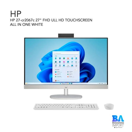 HP 27-cr2067c 27" FHD ULL HD TOUCHSCREEN  ALL IN ONE WHITE