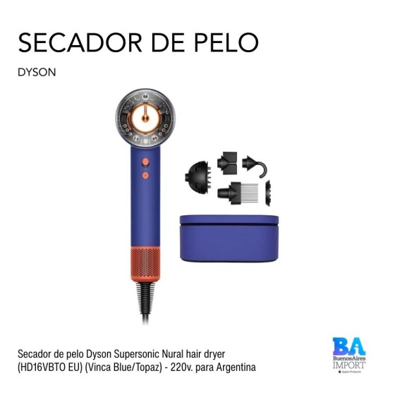 Secador de pelo Dyson Supersonic Nural hair dryer (HD16VBTO EU) (Vinca...