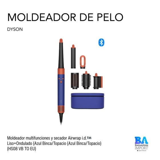 Moldeador multifunciones y secador Airwrap i.d.™️ Liso+Ondulado (Azul...
