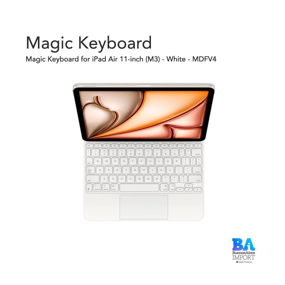 Magic Keyboard for iPad Air 11-inch (M3) - White - MDFV4
