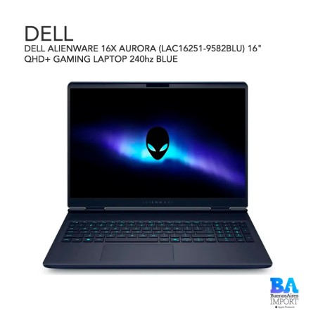 DELL ALIENWARE 16X AURORA (LAC16251-9582BLU) 16" QHD+ GAMING LAPTOP ...