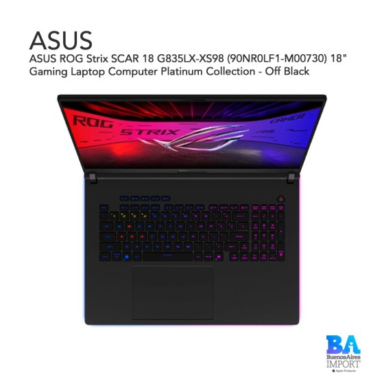 ASUS ROG Strix SCAR 18 G835LX-XS98 (90NR0LF1-M00730) 18" Gaming Laptop...
