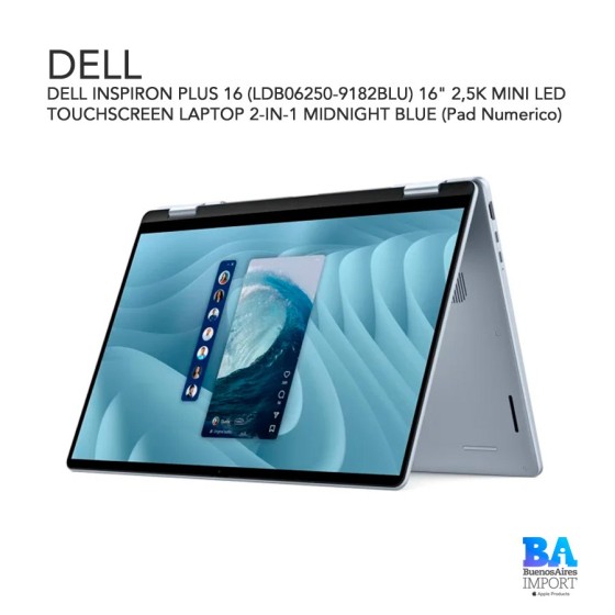 DELL INSPIRON PLUS 16 (LDB06250-9182BLU) 16" 2,5K MINI LED TOUCHSCREEN LAPTOP...