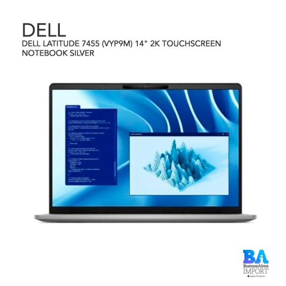 DELL LATITUDE 7455 (VYP9M) 14" 2K TOUCHSCREEN NOTEBOOK SILVER