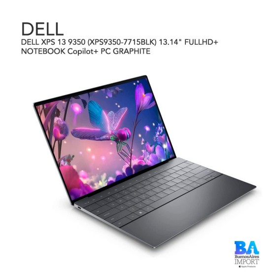 DELL XPS 13 9350 (XPS9350-7715BLK) 13.14" FULLHD+ NOTEBOOK Copilot+ PC GRAPHITE