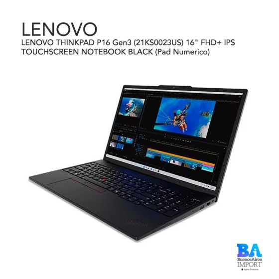 LENOVO THINKPAD P16 Gen3  (21KS0023US) 16" FHD+ IPS TOUCHSCREEN NOTEBOOK...