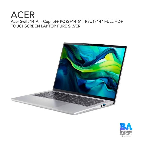 Acer Swift 14 AI - Copilot+ PC (SF14-61T-R3U1) 14" FULL HD+ TOUCHSCREEN...