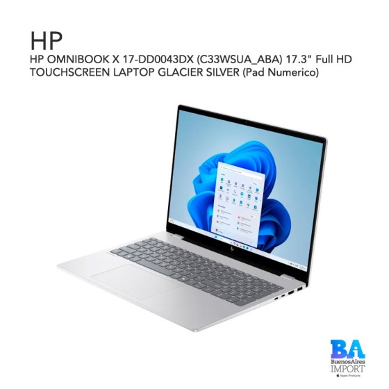HP OMNIBOOK X 17-DD0043DX (C33WSUA_ABA) 17.3" Full HD TOUCHSCREEN LAPTOP...