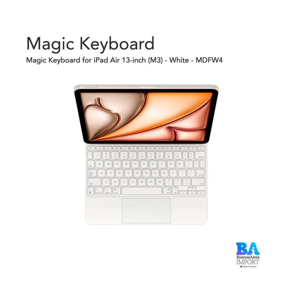 Magic Keyboard for iPad Air 13-inch (M3) - White - MDFW4
