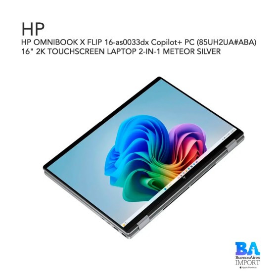 HP OMNIBOOK X FLIP 16-as0033dx Copilot+ PC (85UH2UA_ABA) 16" 2K TOUCHSCREEN...