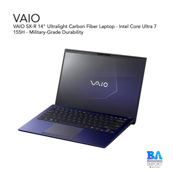 VAIO SX-R 14" Ultralight Carbon Fiber Laptop - Intel Core Ultra 7 155H -...