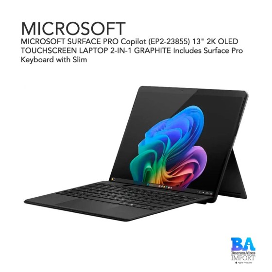 MICROSOFT SURFACE PRO Copilot (EP2-23855) 13" 2K OLED TOUCHSCREEN LAPTOP...