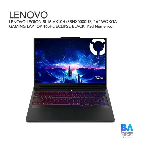 LENOVO LEGION 5i 16IAX10H (83NX0000US) 16" WQXGA GAMING LAPTOP 165Hz ECLIPSE...