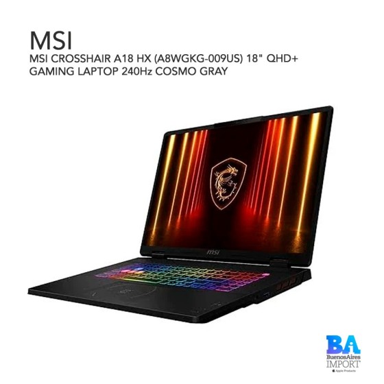 MSI CROSSHAIR A18 HX (A8WGKG-009US) 18" QHD+ GAMING LAPTOP 240Hz COSMO GRAY