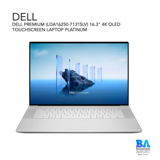 DELL PREMIUM (LDA16250-7131SLV) 16.3" 4K OLED TOUCHSCREEN LAPTOP PLATINUM