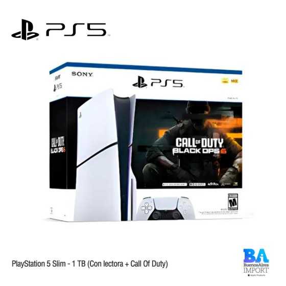 PlayStation 5 Slim - 1 TB (Con lectora + Call Of Duty)