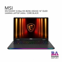 MSI RAIDER 16 Max HX (B2WJ-002US) 16" OLED GAMING LAPTOP 240Hz  CORE BLACK