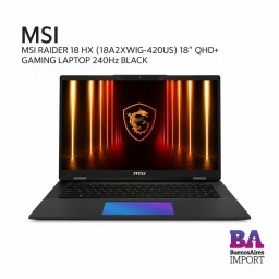 MSI Raider 18 HX (18A2XWIG-420US) 18" QHD+ GAMING LAPTOP 240Hz BLACK