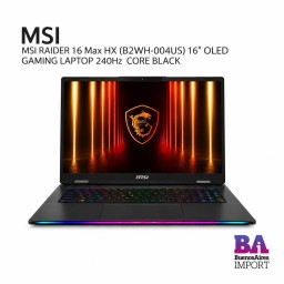 MSI RAIDER 16 Max HX (B2WH-004US) 16" OLED GAMING LAPTOP 240Hz  CORE BLACK