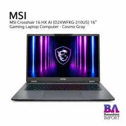 MSI Crosshair 16 HX AI (D2XWFKG-210US) 16" Gaming Laptop Computer - Cosmo Gray
