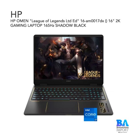 HP OMEN "League of Legends Ltd Ed" 16-am0017dx () 16" 2K GAMING LAPTOP 165Hz...