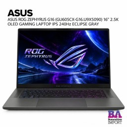 ASUS ROG ZEPHYRUS G16 (GU605CX-G16.U9X5090) 16" 2.5K OLED GAMING LAPTOP IPS 240Hz ECLIPSE GRAY