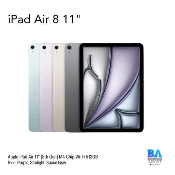Apple iPad Air 11" [8th Gen] M4 Chip Wi-Fi 512GB