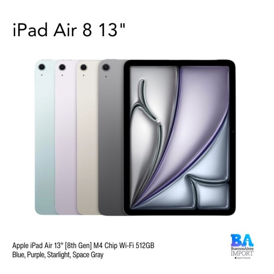 Apple iPad Air 13" [8th Gen] M4 Chip Wi-Fi 512GB