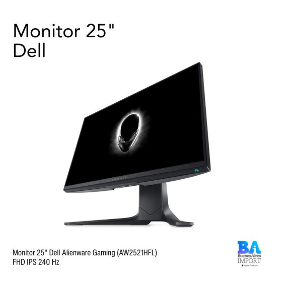 Monitor 25" Dell Alienware Gaming (AW2521HFL) FHD IPS 240 Hz