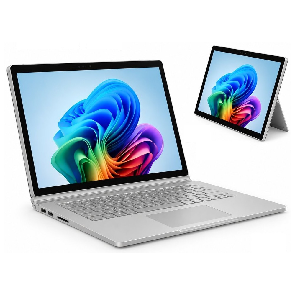 MICROSOFT SURFACE BOOK 2 (SX3-00001) 13,5" 3K TOUCHSCREEN SILVER (Desmontable a Tableta)