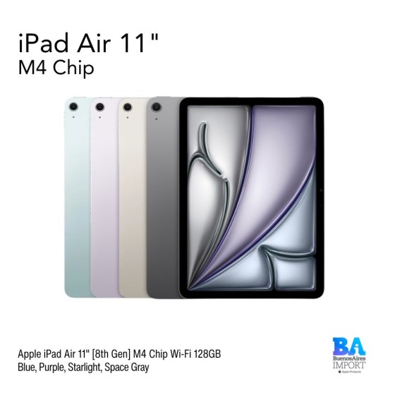 iPad Air 11" [8th Gen] M4 Chip Wi-Fi 128GB