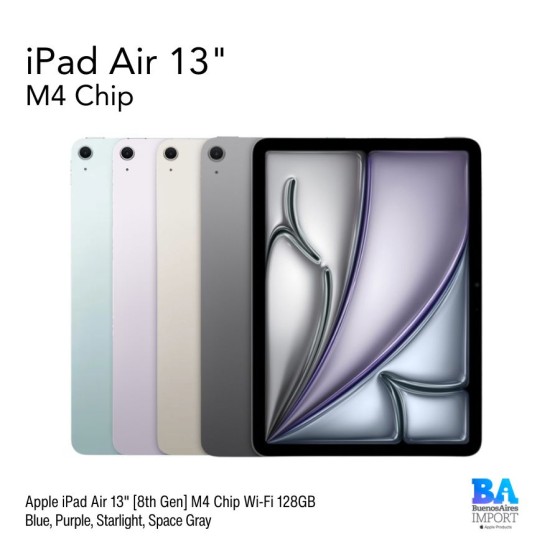 iPad Air 13" [8th Gen] M4 Chip Wi-Fi 128GB