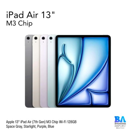 iPad Air 13" (7th Gen) M3 Chip Wi-Fi 128GB
