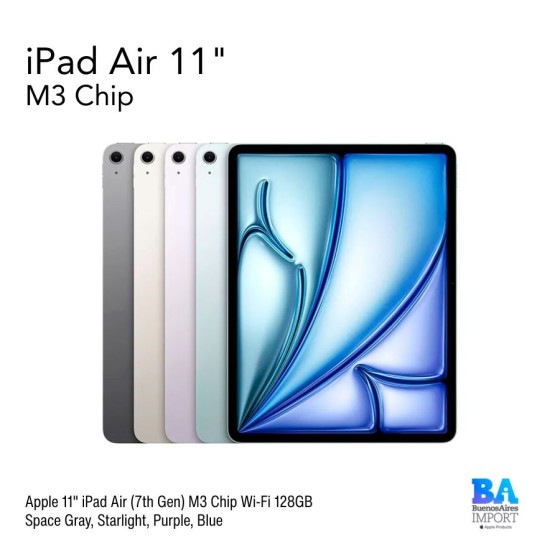 iPad Air 11" (7th Gen) M3 Chip Wi-Fi 128GB