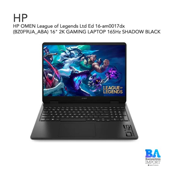 HP OMEN League of Legends Ltd Ed 16-am0017dx (BZ0F9UA_ABA) 16" 2K GAMING...