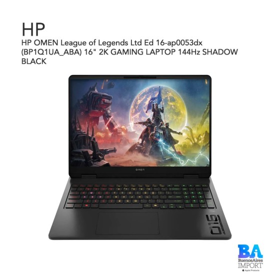 HP OMEN League of Legends Ltd Ed 16-ap0053dx (BP1Q1UA_ABA) 16" 2K GAMING...
