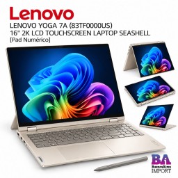 LENOVO YOGA 7A (83TF0000US) 16" 2K LCD TOUCHSCREEN LAPTOP SEASHELL [Pad Numérico]