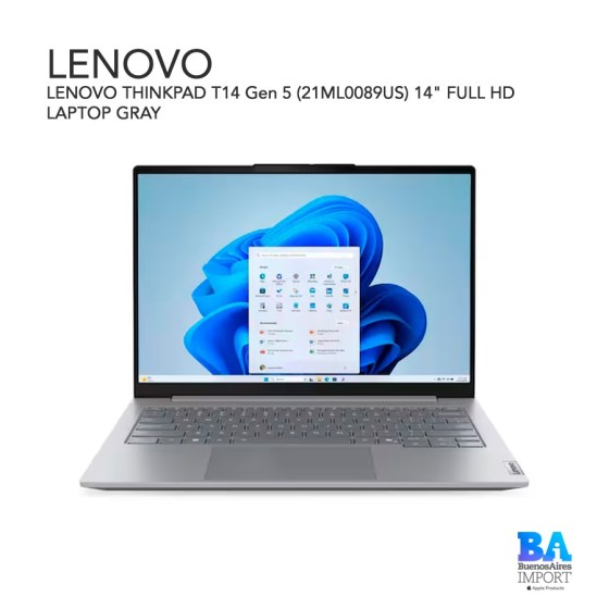 LENOVO THINKPAD T14 Gen 5 (21ML0089US) 14" FULL HD LAPTOP GRAY