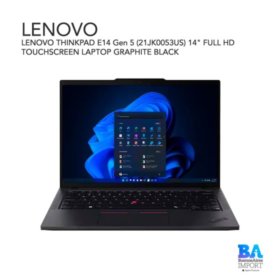 LENOVO THINKPAD E14 Gen 5 (21JK0053US)  14" FULL HD TOUCHSCREEN LAPTOP...