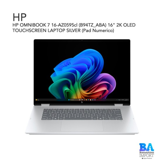 HP OMNIBOOK 7 16-AZ0595cl (B94TZ_ABA) 16" 2K OLED TOUCHSCREEN LAPTOP SILVER...