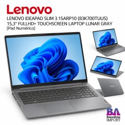 LENOVO IDEAPAD SLIM 3 15ARP10 (83K700TUUS) 15,3" FULLHD+ TOUCHSCREEN LAPTOP LUNAR GRAY [Pad Numérico]