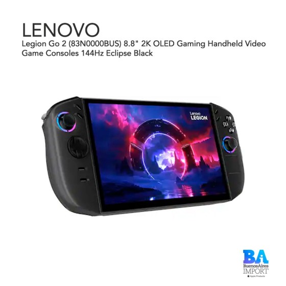 Legion Go 2 (83N0000BUS) 8.8" 2K OLED Gaming Handheld Video Game Consoles...