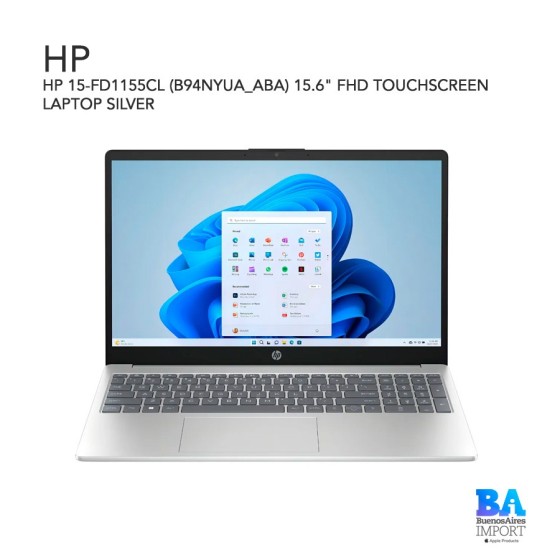 HP 15-FD1155CL (B94NYUA_ABA) 15.6" FHD TOUCHSCREEN LAPTOP SILVER