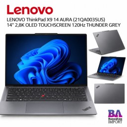 LENOVO ThinkPad X9 14 AURA (21QA0035US) 14" 2,8K OLED TOUCHSCREEN 120Hz THUNDER GREY