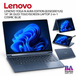 LENOVO YOGA 9i AURA EDITION (83SE0001US) 14" 3K OLED TOUCHSCREEN LAPTOP 2-in-1 COSMIC BLUE