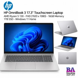 HP OmniBook 3 17.3" Touchscreen Laptop - AMD Ryzen 5 130 - FHD (1920 x 1080) - 16GB Memory - 1TB SSD - Windows 11 Home